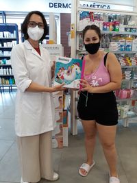 DOLORES , GANADORA DEL FLOTADOR UNICORNIO DE SORTEO TIRITAS AGO/2022